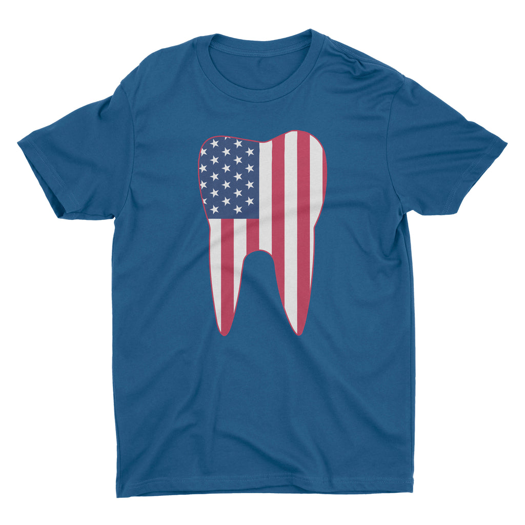 Dental Tooth American Flag
