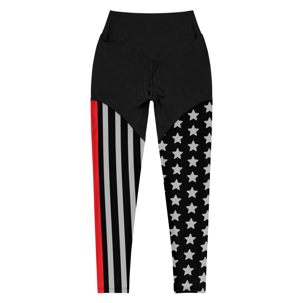 Thin Red Line Premium Sports Leggings