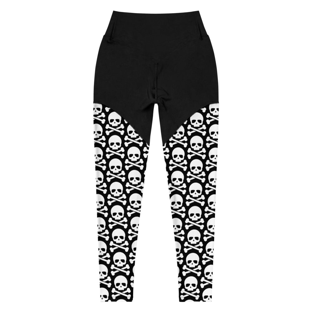 Skull & Crossbones Sports Leggings