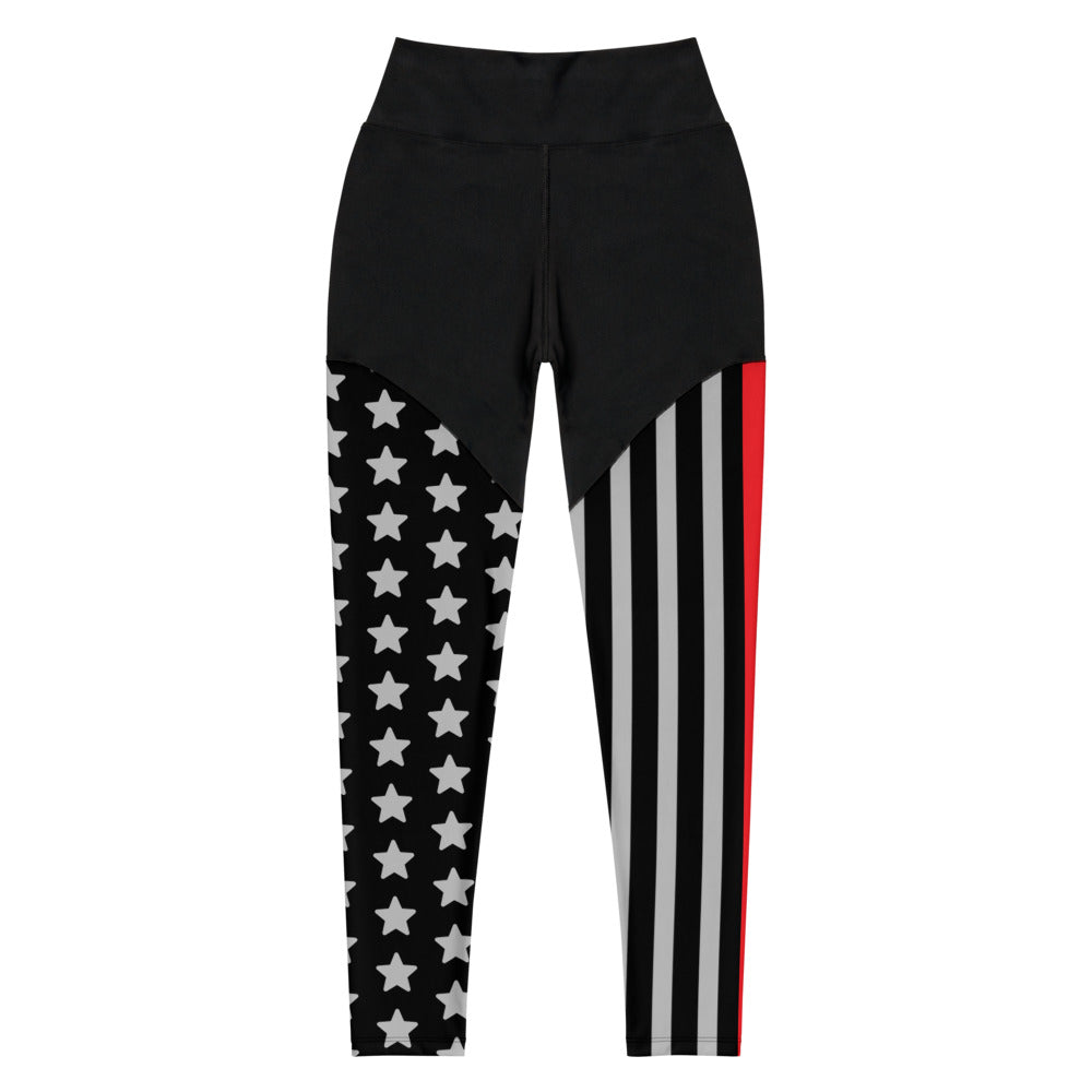Thin Red Line Premium Sports Leggings