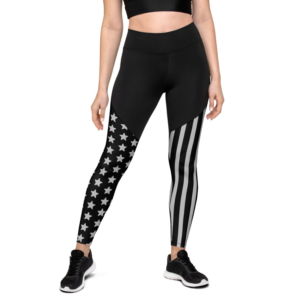 Thin Red Line Premium Sports Leggings