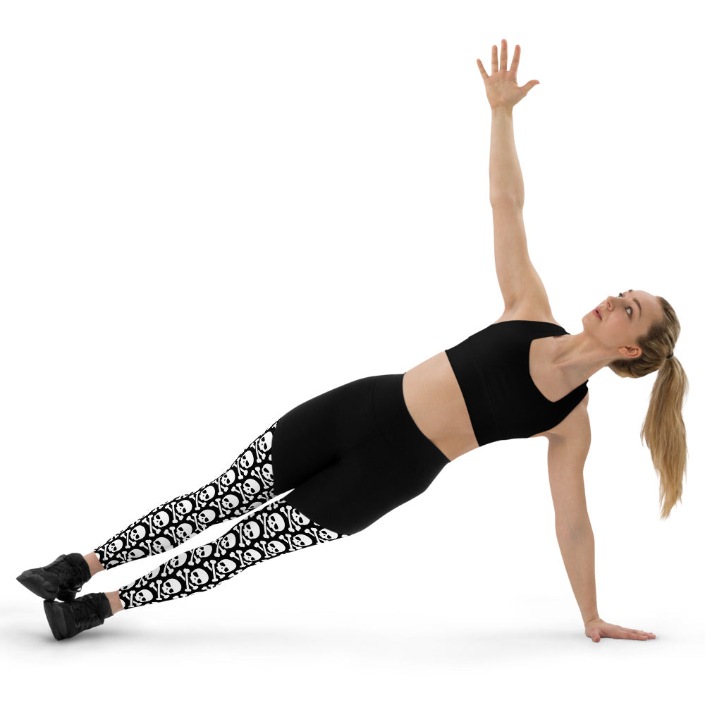 Skull & Crossbones Sports Leggings