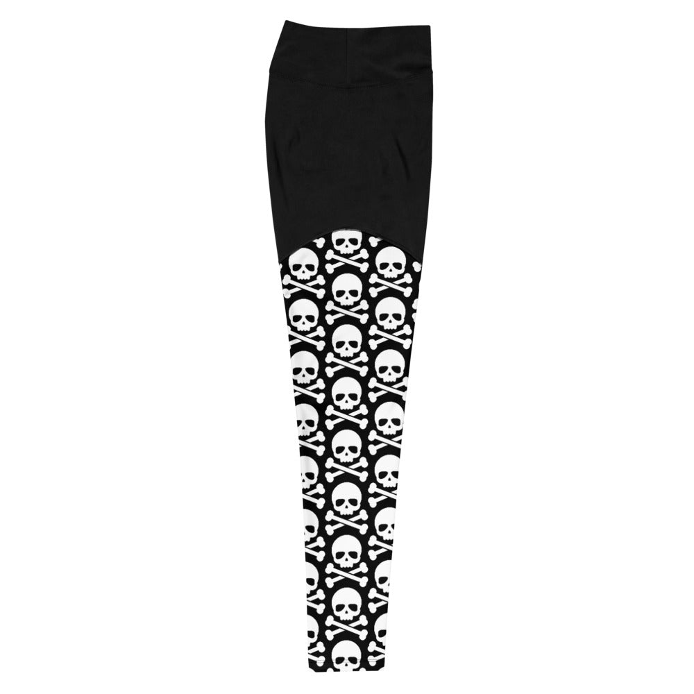 Skull & Crossbones Sports Leggings