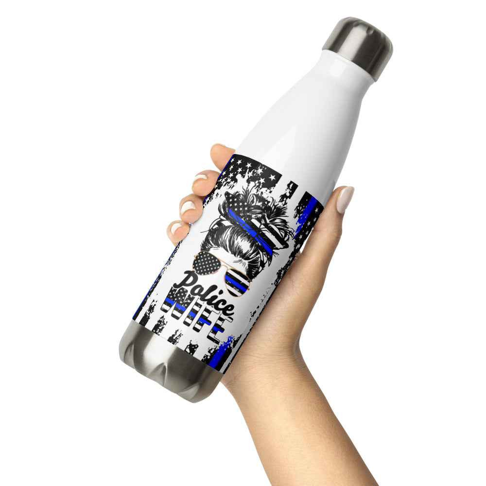 Police Wife Stainless Steel Water Bottle