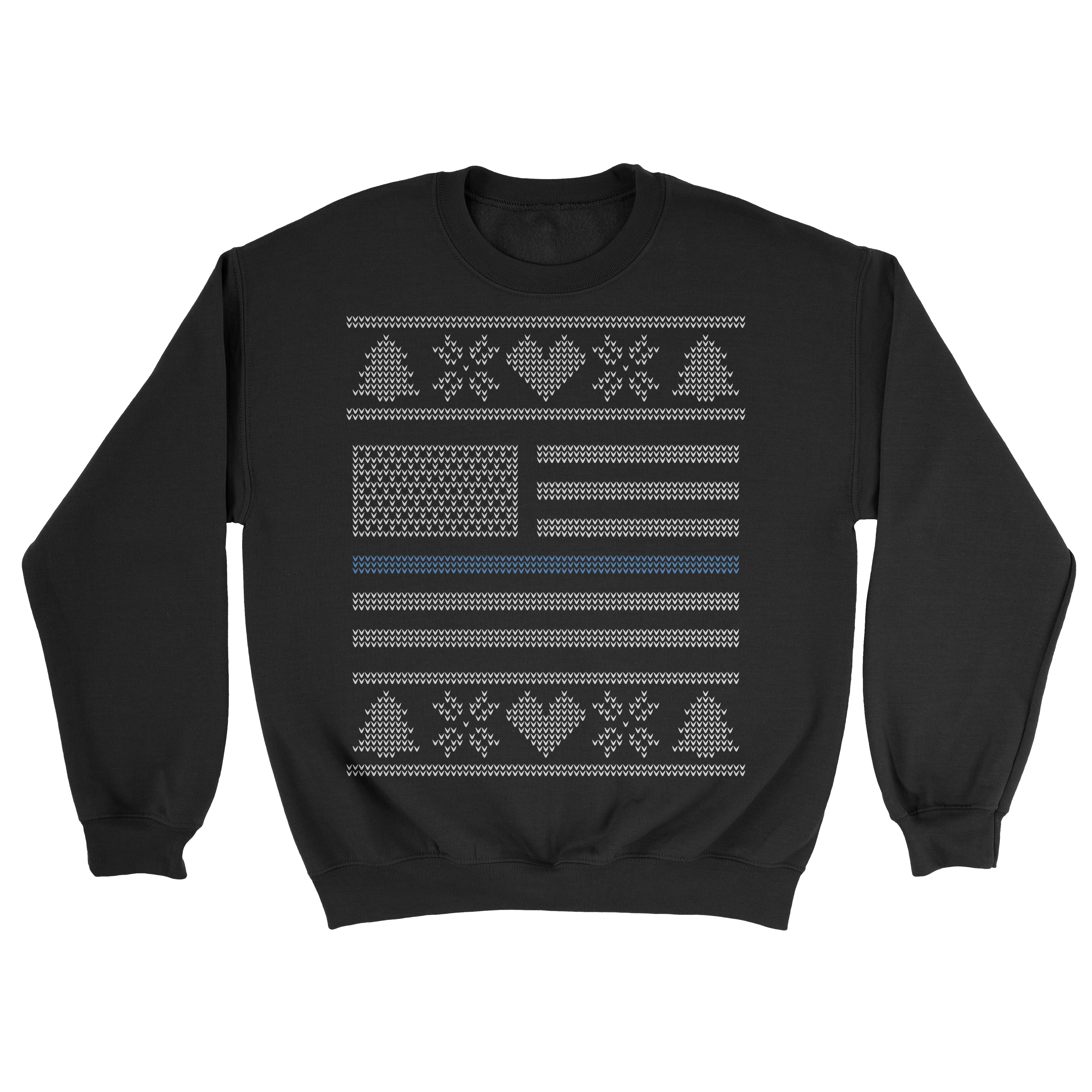 Thin Blue Line Christmas Sweater