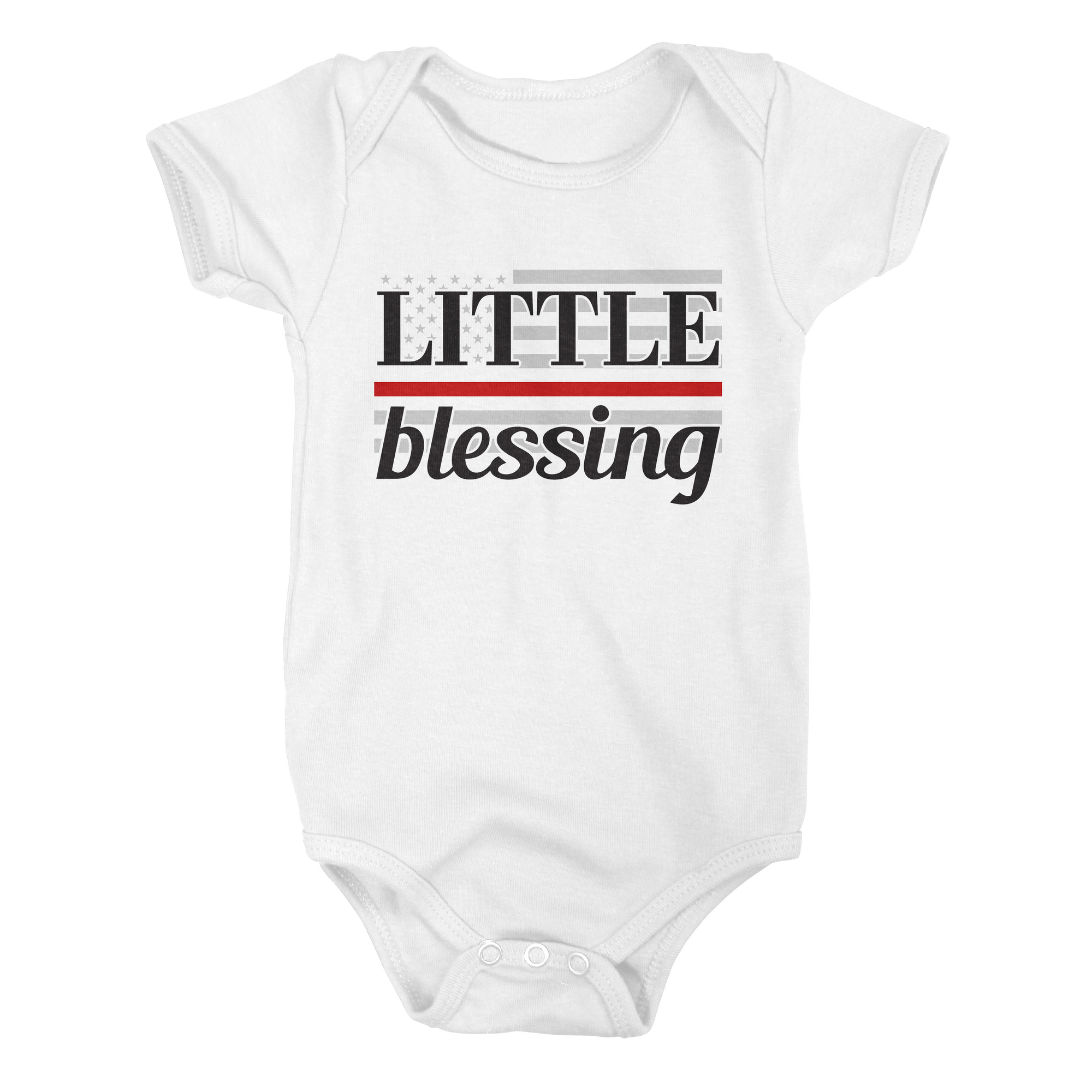 Little Blessing Thin Red Line Flag