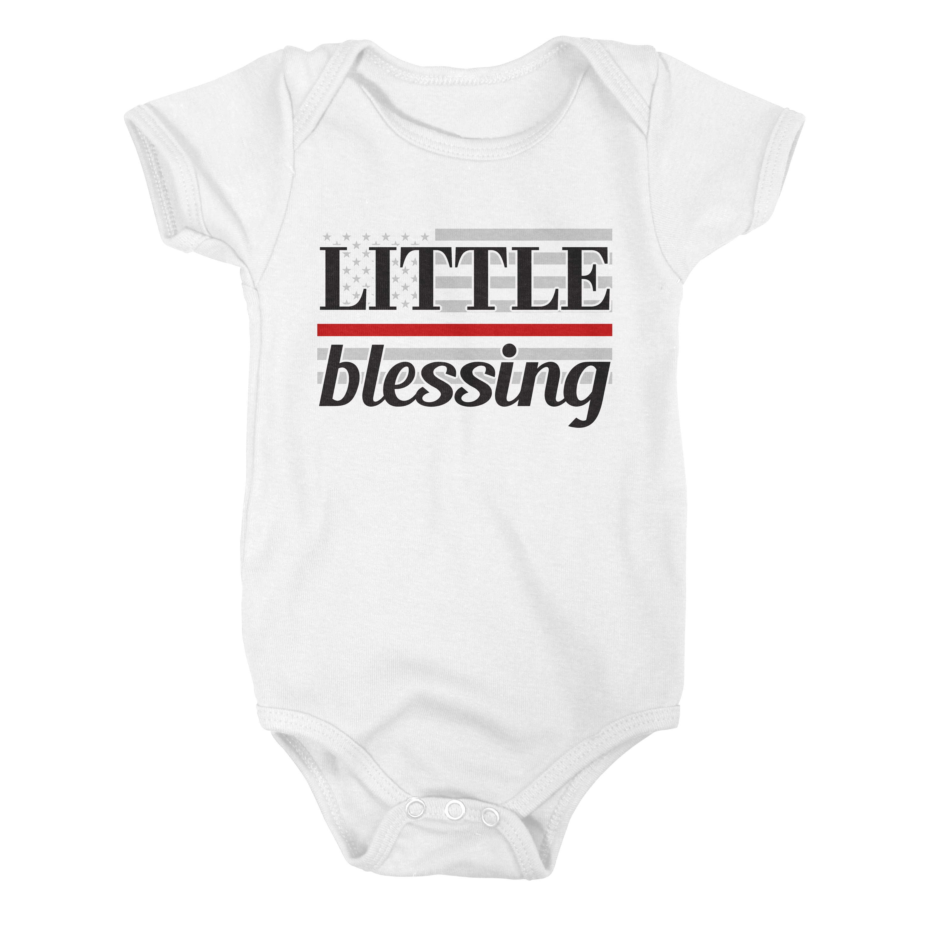 Little Blessing Thin Red Line Flag