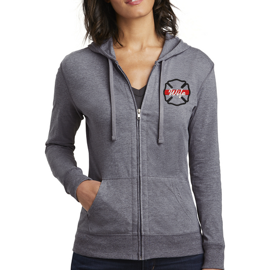 Thin Red Line Maltese Women’s Fitted Jersey Full-Zip Hoodie