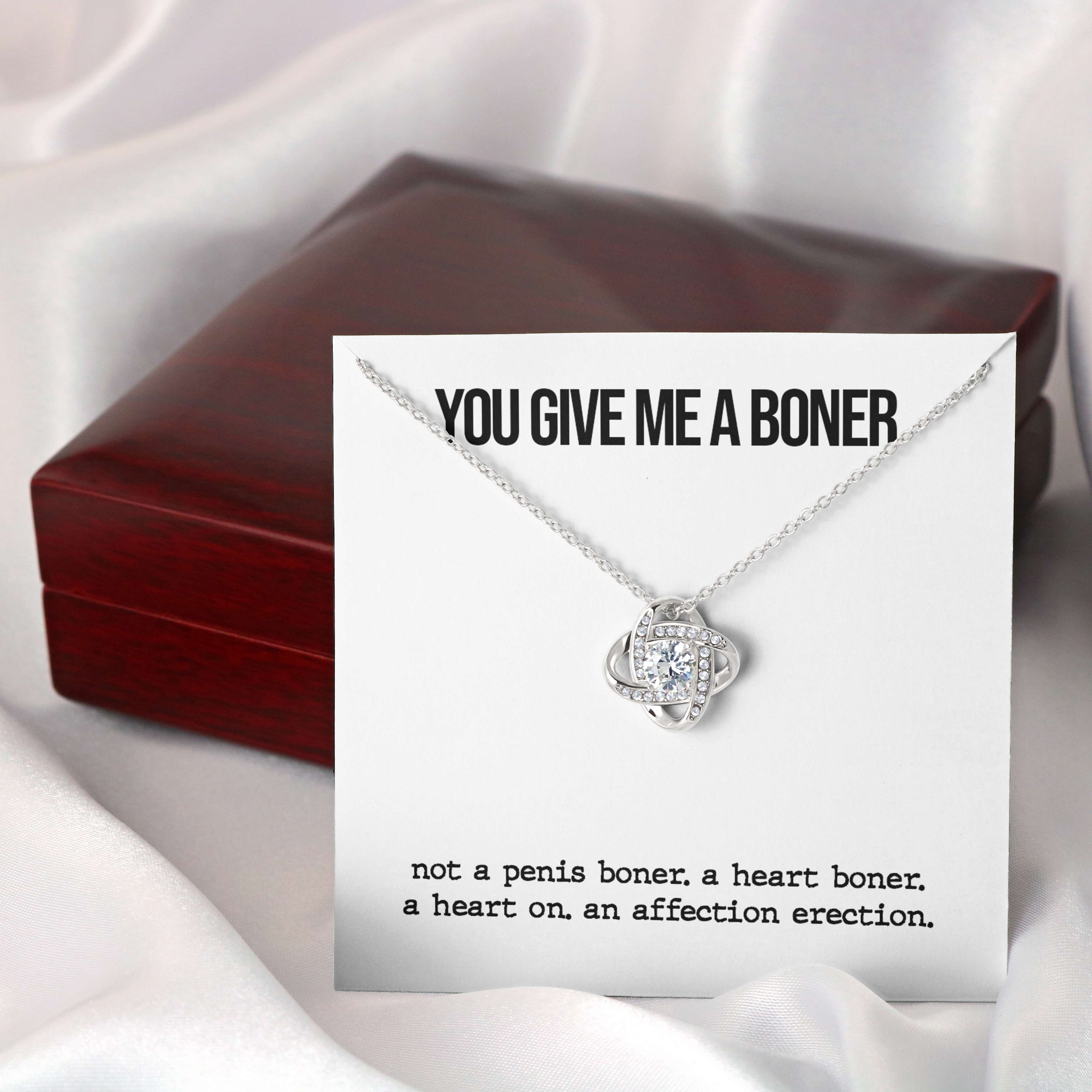 Funny Boner Love Knot Necklace
